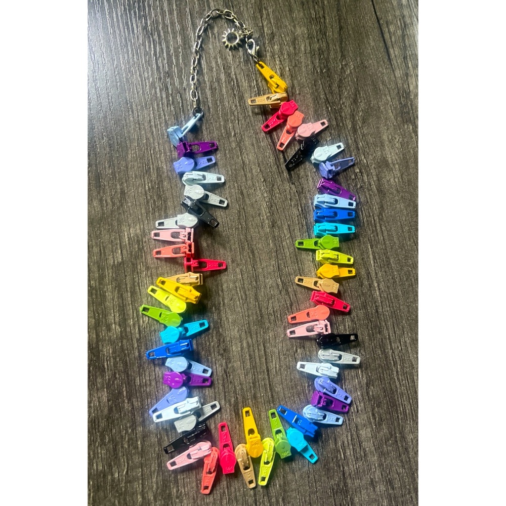 Unique Colorful Zipper Necklace